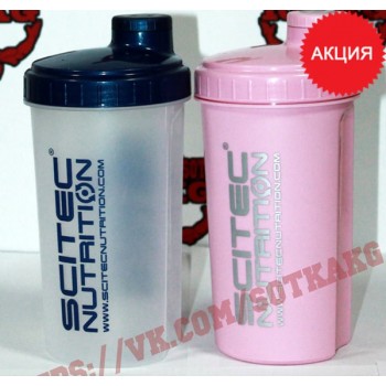 Шейкер: Scitec Nutrition Transparent / Pink || 700ml