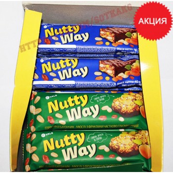 Энергетический батончик: Monsters Nutty Way || 40г