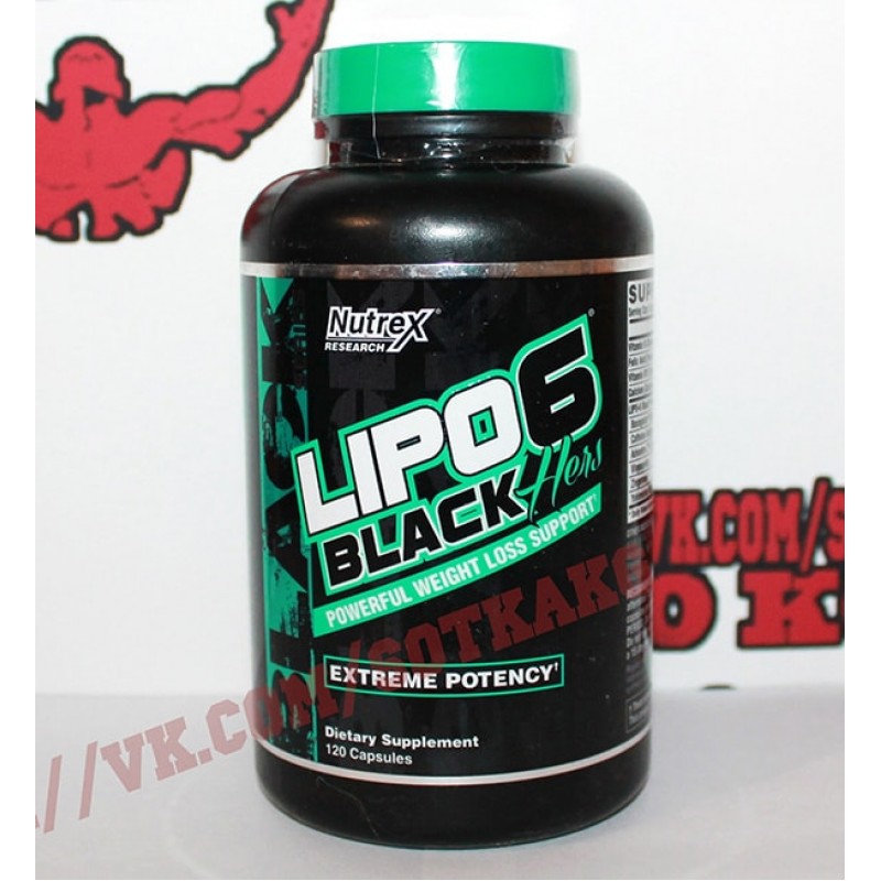 Жиросжигатель: Nutrex Lipo-6 Black Hers || 120 капс